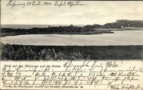 Ak Ostseebad Kölpinsee auf Usedom, Panorama