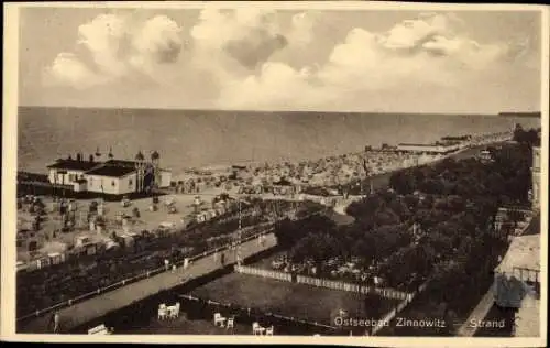 Ak Ostseebad Zinnowitz auf Usedom, Strand