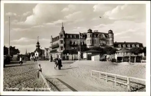 Ak Ostseebad Zinnowitz auf Usedom, Kurhaus Preußenhof