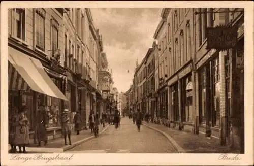 Ak Breda Nordbrabant Niederlande, Lange Brugstraat