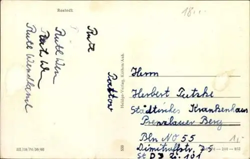 Ak Rostock, Neuer Markt, Ratsapotheke, Geschäfte, Kirche