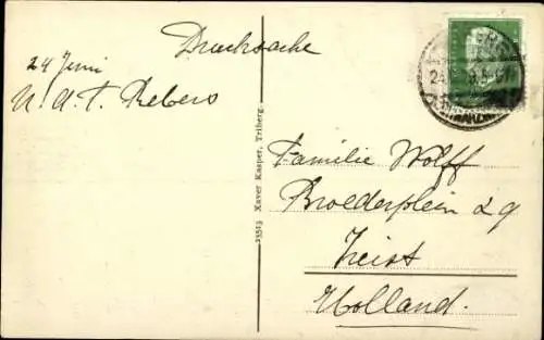 Ak Triberg im Schwarzwald, Panorama, Bergsee