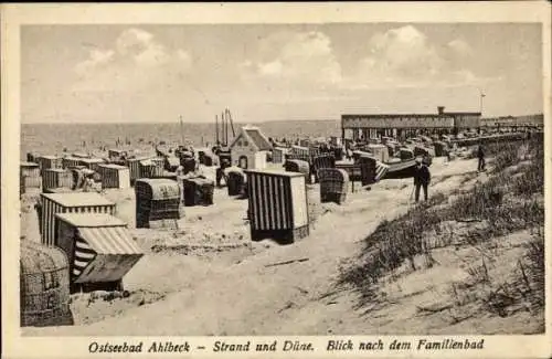 Ak Ostseebad Kölpinsee auf Usedom, Strand, Düne, Familienbad