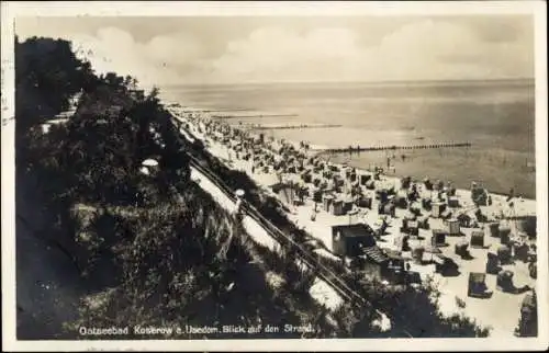 Ak Ostseebad Koserow auf Usedom, Strand