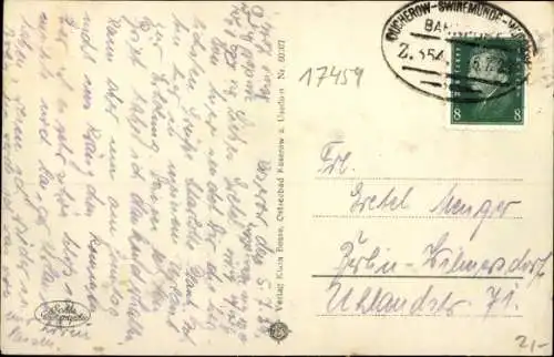 Ak Ostseebad Koserow auf Usedom, Strand