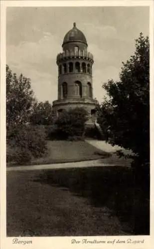 Ak Bergen auf Rügen, Rugard, Arndturm