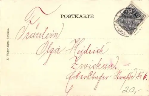 Passepartout Ak Zwickau in Sachsen, Bergkeller