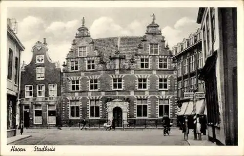 Ak Hoorn Nordholland Niederlande, Rathaus