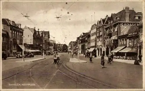 Ak Haarlem Nordholland Niederlande, Houtplein