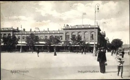 Ak København Kopenhagen Dänemark, Fabrik, Straßenpartie