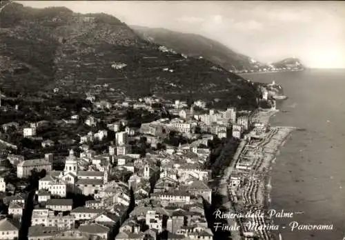 Ak Finale Marina Finale Ligure Liguria Italien, Panorama