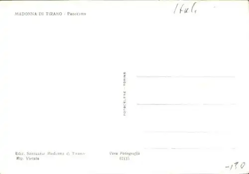 Ak Madonna di Tirano Lombardia, Panorama
