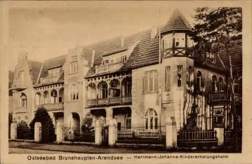 Ak Brunshaupten Arendsee Kühlungsborn, Hermann Johanna Kindererholungsheim