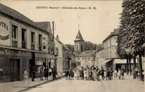 Ak Dugny Seine Saint Denis, Entrée du Pays, Hotel