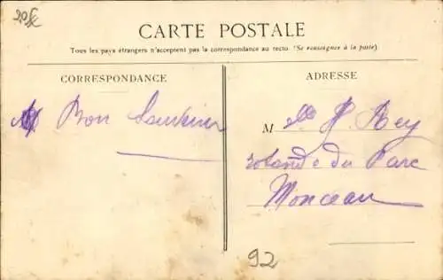 Ak Suresnes Hauts de Seine, Mont Valérien, Restaurant Ribard, Straßenansicht
