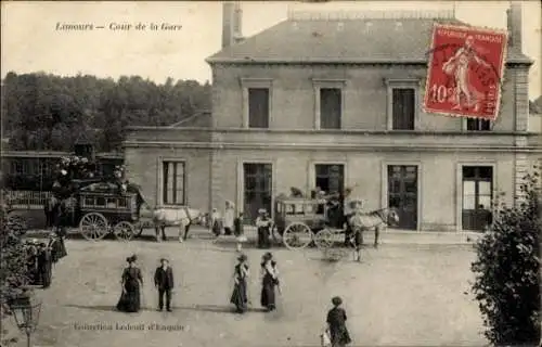 Ak Limours Essonne, Limours Bahnhof, Frankreich