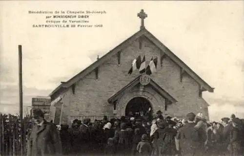 Ak Sartrouville Yvelines, Einweihung der Kapelle St. Joseph in Sartrouville am 23. Februar 191...