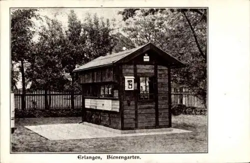 Ak Erlangen in Mittelfranken Bayern, Bienengarten