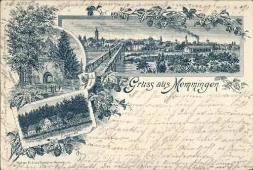 Litho Memmingen in Schwaben, Totalansicht