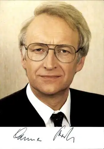 Ak Politiker Edmund Stoiber, CSU, Portrait, Autogramm