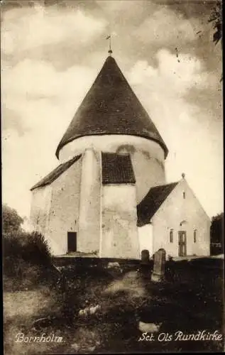 Ak Bornholm Dänemark, Ols Rundkirke