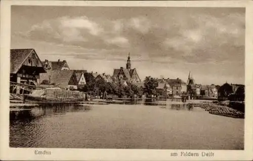 Ak Emden Ostfriesland, Am Faldern Delft