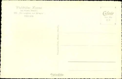 Ak Heessen Hamm in Westfalen, Waldbühne Heessen, 1951, Die Jungfrau von Orleans