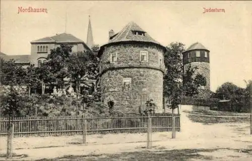 Judaika Ak Nordhausen am Harz, Judenturm