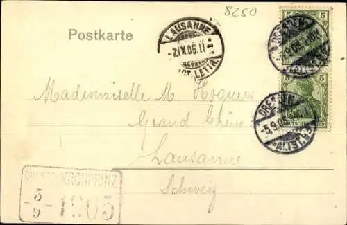 Ak Meißen in Sachsen, schöne Detailansicht