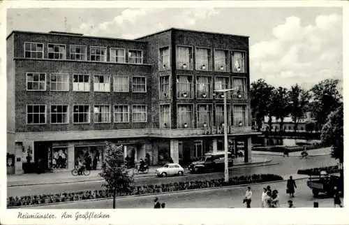 Ak Neumünster in Schleswig Holstein, Hertie Kaufhaus am Großflecken