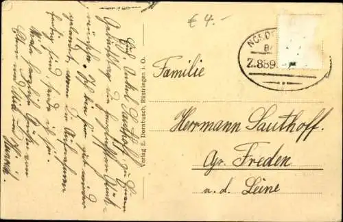 Ak Heidmühle Schortens in Friesland, Straßenpartie