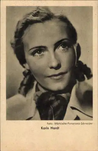 Ak Schauspielerin Karin Hardt, Portrait