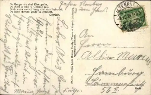 Ak Altenburg in Thüringen, Altenburger Bauerntrachten, Der erste Walzer