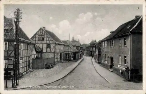 Ak Harzgerode am Harz, Hauptmann Loeper Straße