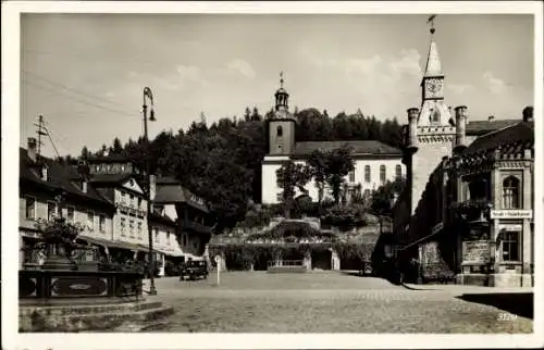 Ak Bad Leutenberg Thüringen, Marktplatz