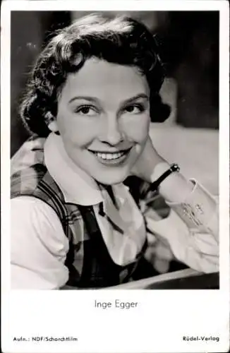 Ak Schauspielerin Inge Egger, Fanfaren der Ehe, Portrait, Autogramm