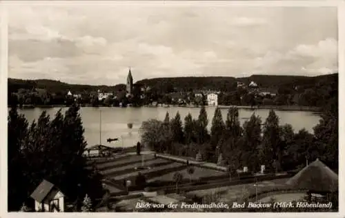 Ak Buckow in der Märkischen Schweiz, Bad Buckow, Teilansicht, Blick von der Ferdinandhöhe