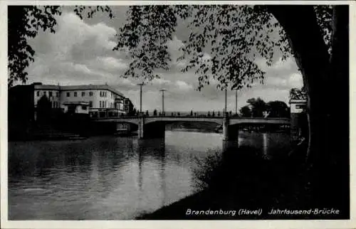 Ak Brandenburg an der Havel, Jahrtausend-Brücke