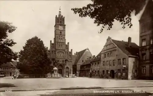 Ak Brandenburg an der Havel, Altstädter Rathaus