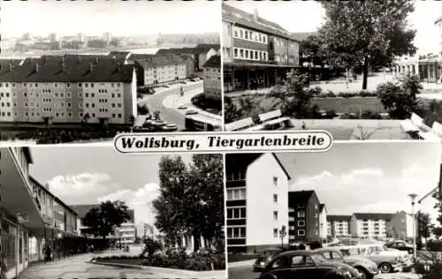 Ak Wolfsburg, Tiergartenbreite, Wohnhäuser