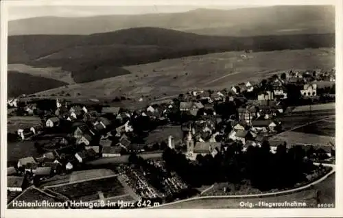 Ak Hohegeiß Braunlage im Oberharz, Luftaufnahme