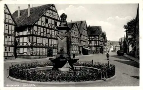 Ak Hofgeismar in Nordhessen, Marktplatz 