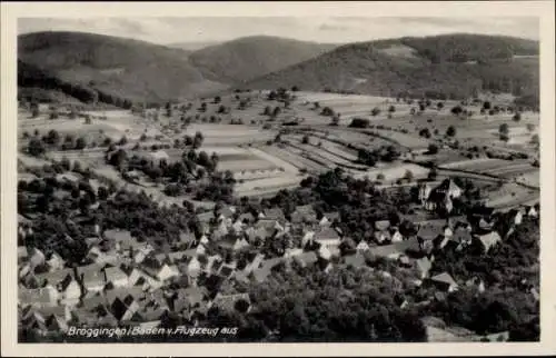 Ak Broggingen in Baden Herbolzheim im Breisgau Schwarzwald, Fliegeraufnahme