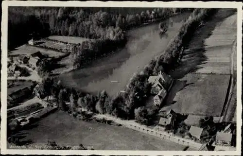 Ak Wildenheid Neustadt bei Coburg Oberfranken, Fliegeraufnahme