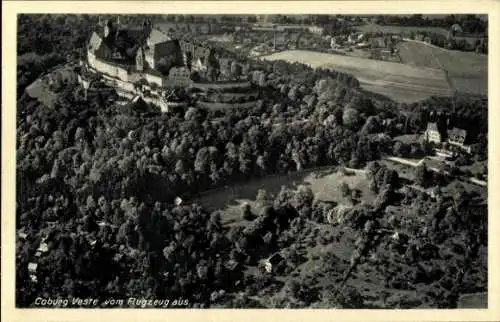 Ak Coburg in Oberfranken, Veste, Fliegeraufnahme