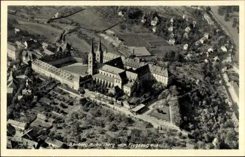 Ak Bamberg in Oberfranken, Michelsberg, Fliegeraufnahme