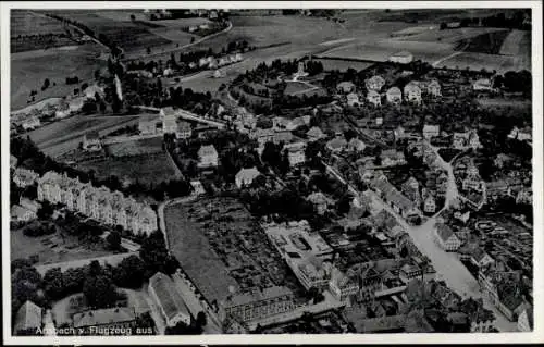 Ak Ansbach in Mittelfranken Bayern, Fliegeraufnahme