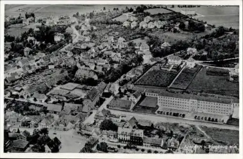 Ak Ansbach in Mittelfranken Bayern, Fliegeraufnahme