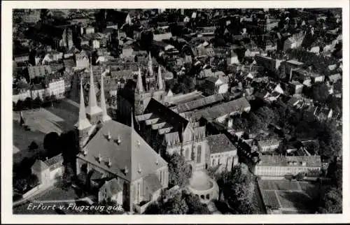 Ak Erfurt in Thüringen, Fliegeraufnahme