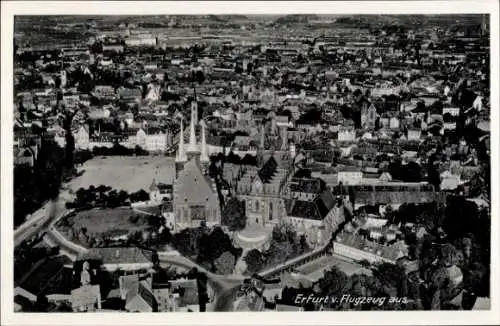 Ak Erfurt in Thüringen, Fliegeraufnahme